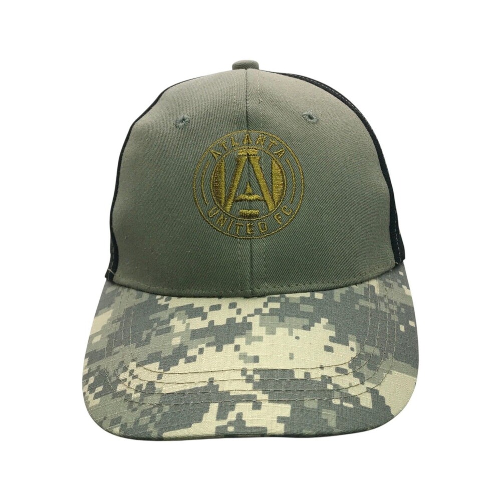Unbranded Atlanta United FC MLS Military Camo Adjustable Hat Cap USA Flag Truist